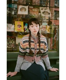 BEAMS BOY | 【1/15再値下げ】フェアアイル 5分袖 カーディガン(カーディガン/ボレロ)