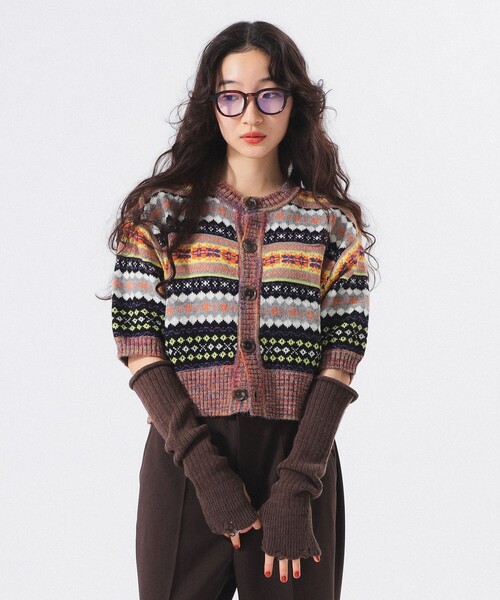 フェアアイル 5分袖 カーディガン（カーディガン/ボレロ）｜BEAMS BOY