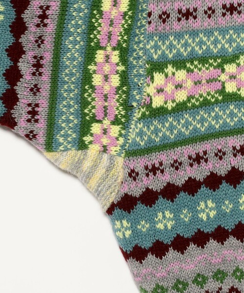 BEAMS BOY（ビームスボーイ）の「【2/5再値下げ】フェアアイル 5分袖 カーディガン（カーディガン/ボレロ・レディース・グレー/ブラック・ONE SIZE）」の4枚目の写真