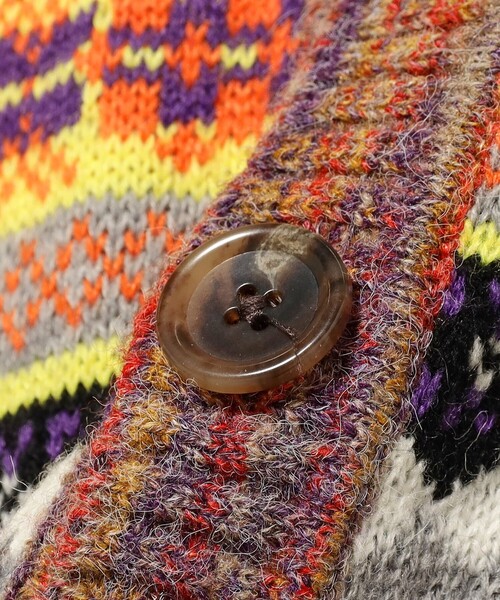 BEAMS BOY（ビームスボーイ）の「【2/5再値下げ】フェアアイル 5分袖 カーディガン（カーディガン/ボレロ・レディース・グレー/ブラック・ONE SIZE）」の9枚目の写真