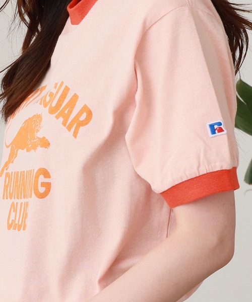 Russell Athletic(ラッセルアスレティック)の「Russell Athletic/ラッセルアスレティック Kids Tri-Blend Classic Ringer Tシャツ 3色展開 秋物 秋服 2026年秋冬(Tシャツ/カットソー・レディース・コーラル/イエロー/ホワイト・S)」の3枚目の写真