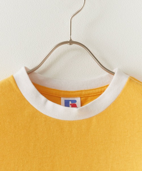 Russell Athletic(ラッセルアスレティック)の「Russell Athletic/ラッセルアスレティック Kids Tri-Blend Classic Ringer Tシャツ 3色展開 秋物 秋服 2026年秋冬(Tシャツ/カットソー・レディース・コーラル/イエロー/ホワイト・S)」の6枚目の写真