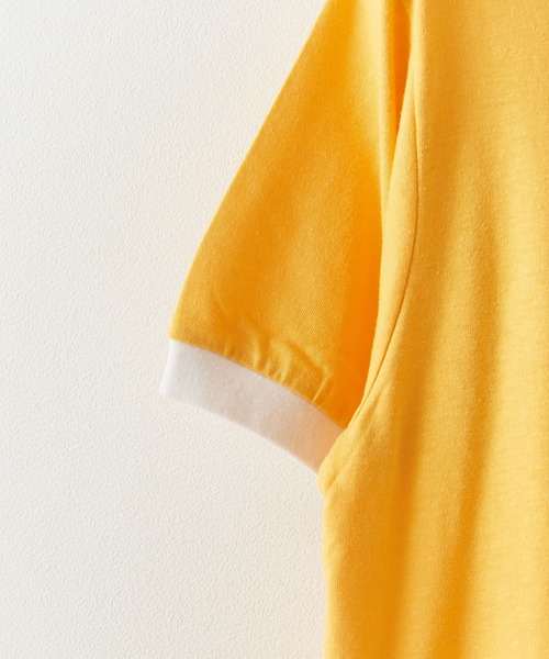 Russell Athletic(ラッセルアスレティック)の「Russell Athletic/ラッセルアスレティック Kids Tri-Blend Classic Ringer Tシャツ 3色展開 秋物 秋服 2026年秋冬(Tシャツ/カットソー・レディース・コーラル/イエロー/ホワイト・S)」の7枚目の写真
