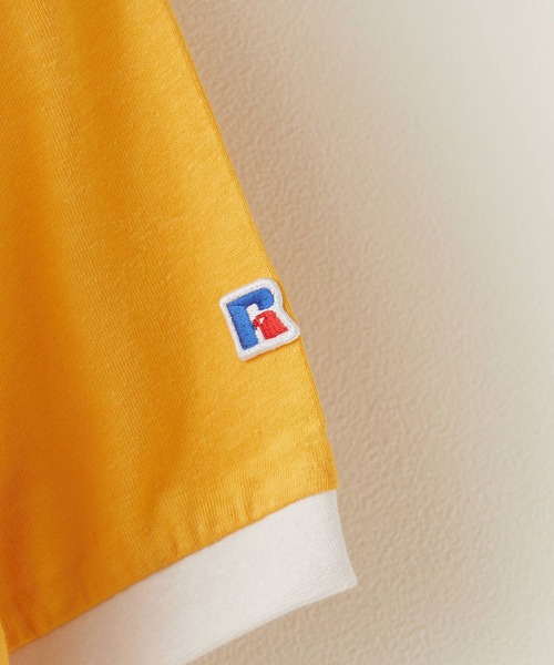 Russell Athletic(ラッセルアスレティック)の「Russell Athletic/ラッセルアスレティック Kids Tri-Blend Classic Ringer Tシャツ 3色展開 秋物 秋服 2026年秋冬(Tシャツ/カットソー・レディース・コーラル/イエロー/ホワイト・S)」の8枚目の写真