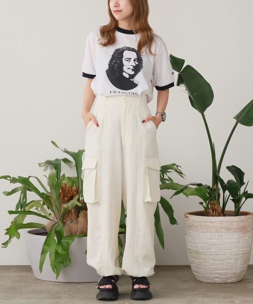 Russell Athletic(ラッセルアスレティック)の「Russell Athletic/ラッセルアスレティック Kids Tri-Blend Classic Ringer Tシャツ 3色展開 秋物 秋服 2026年秋冬(Tシャツ/カットソー・レディース・コーラル/イエロー/ホワイト・S)」の14枚目の写真