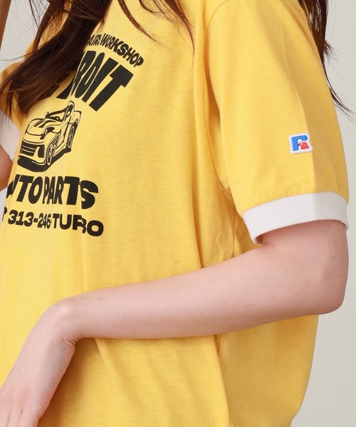 Russell Athletic(ラッセルアスレティック)の「Russell Athletic/ラッセルアスレティック Kids Tri-Blend Classic Ringer Tシャツ 3色展開 秋物 秋服 2026年秋冬(Tシャツ/カットソー・レディース・コーラル/イエロー/ホワイト・S)」の17枚目の写真