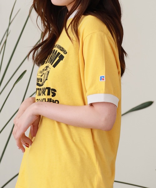 Russell Athletic(ラッセルアスレティック)の「Russell Athletic/ラッセルアスレティック Kids Tri-Blend Classic Ringer Tシャツ 3色展開 秋物 秋服 2026年秋冬(Tシャツ/カットソー・レディース・コーラル/イエロー/ホワイト・S)」の18枚目の写真