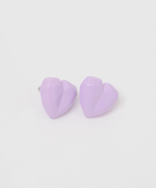 niko and...(ニコアンド)の「プラハートピアス(ピアス(両耳用)・レディース・パープル/オレンジ/グリーン・0)」の1枚目の写真