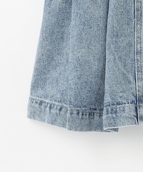 LOVETOXIC（ラブトキシック）の「美脚見えデニムプリーツスカパン（スカート・キッズ・グレー/ブルー/ライトブルー・L/SS/S/M）」の7枚目の写真