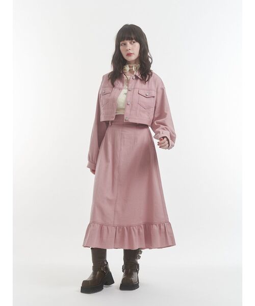 jouetie ZOZOTOWN限定 マルチWAYセットアップ ジュエティ マルチWAYセットアップ デニムジャケット Aラインスカート