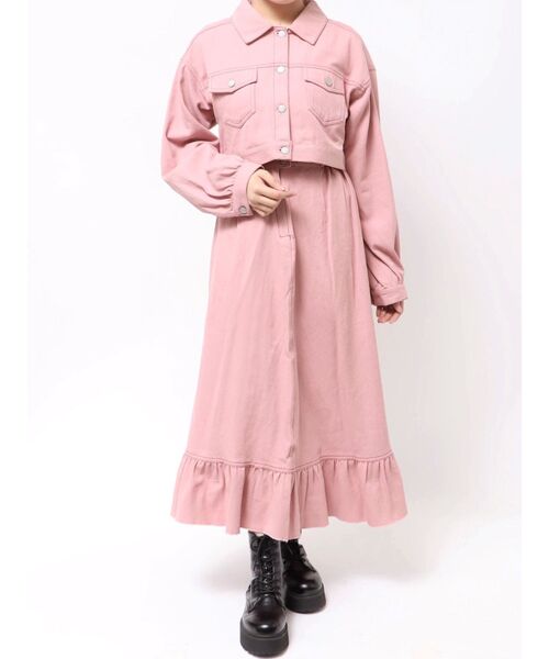 マルチWAYセットアップ デニムジャケット Aラインスカート