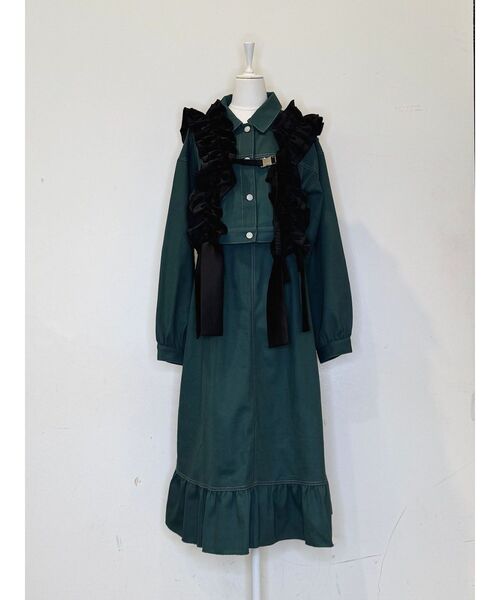 jouetie(ジュエティ)の「マルチWAYセットアップ デニムジャケット Aラインスカート(ワンピース・レディース・ピンク/グリーン/ブラック・MEDIUM)」の5枚目の写真