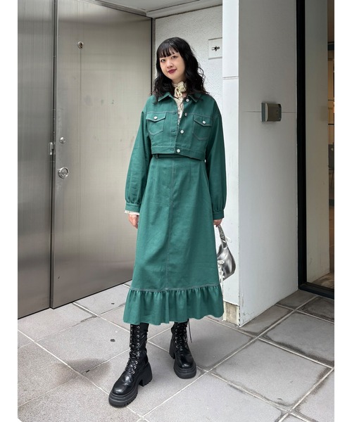 jouetie ZOZOTOWN限定 マルチWAYセットアップ ジュエティ マルチWAYセットアップ デニムジャケット Aラインスカート（ワンピース