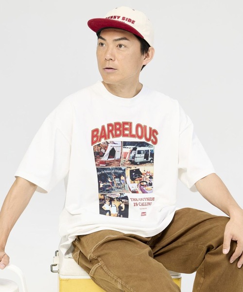 COLEMAN（コールマン）の「【Coleman×TAKEDA BBQwith BAYFLOW】フロントプリントTシャツ（Tシャツ/カットソー・メンズ・ホワイト/ブラック・MEDIUM/LARGE）」の2枚目の写真