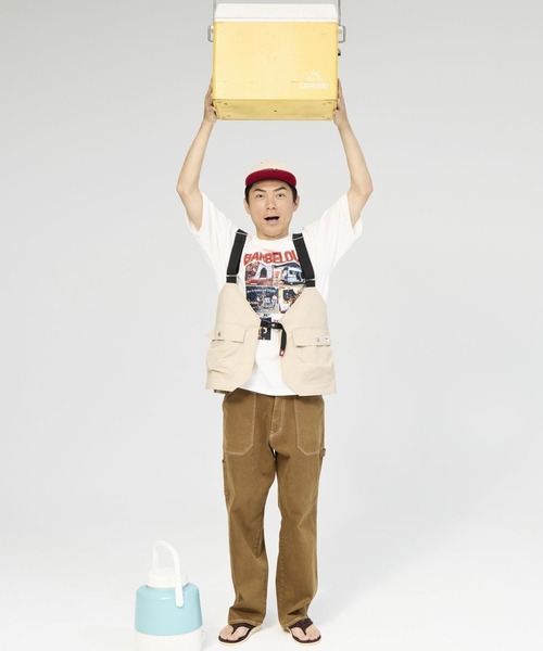 COLEMAN（コールマン）の「【Coleman×TAKEDA BBQwith BAYFLOW】フロントプリントTシャツ（Tシャツ/カットソー・メンズ・ホワイト/ブラック・MEDIUM/LARGE）」の4枚目の写真