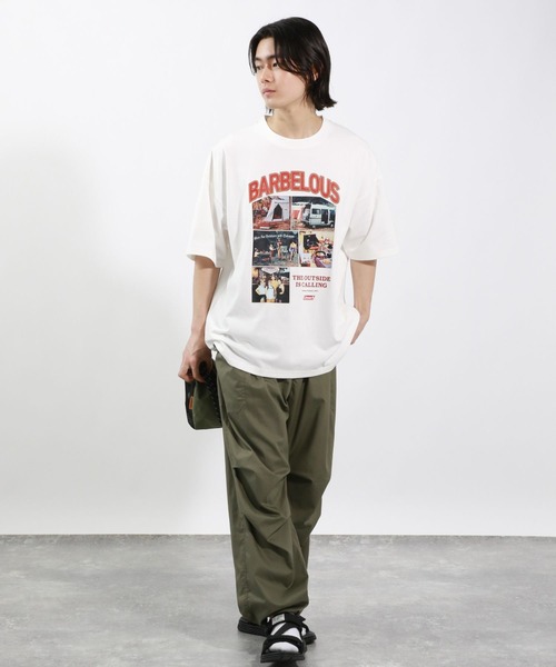 COLEMAN（コールマン）の「【Coleman×TAKEDA BBQwith BAYFLOW】フロントプリントTシャツ（Tシャツ/カットソー・メンズ・ホワイト/ブラック・MEDIUM/LARGE）」の7枚目の写真