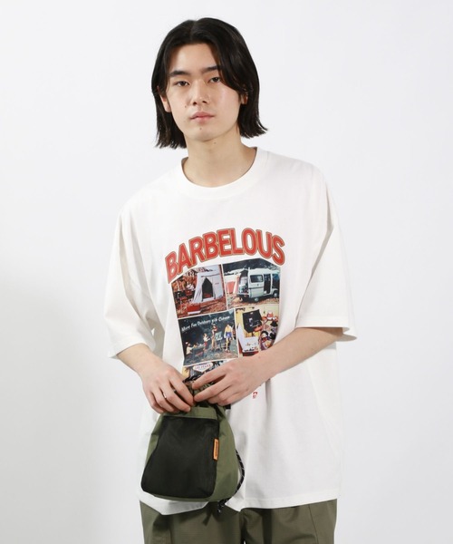 COLEMAN（コールマン）の「【Coleman×TAKEDA BBQwith BAYFLOW】フロントプリントTシャツ（Tシャツ/カットソー・メンズ・ホワイト/ブラック・MEDIUM/LARGE）」の8枚目の写真