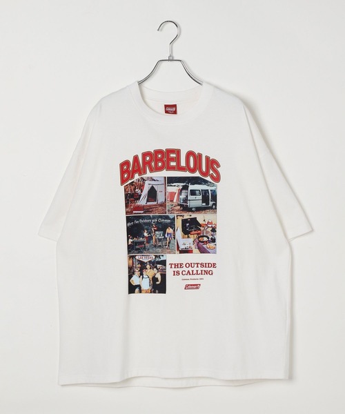 COLEMAN（コールマン）の「【Coleman×TAKEDA BBQwith BAYFLOW】フロントプリントTシャツ（Tシャツ/カットソー・メンズ・ホワイト/ブラック・MEDIUM/LARGE）」の12枚目の写真