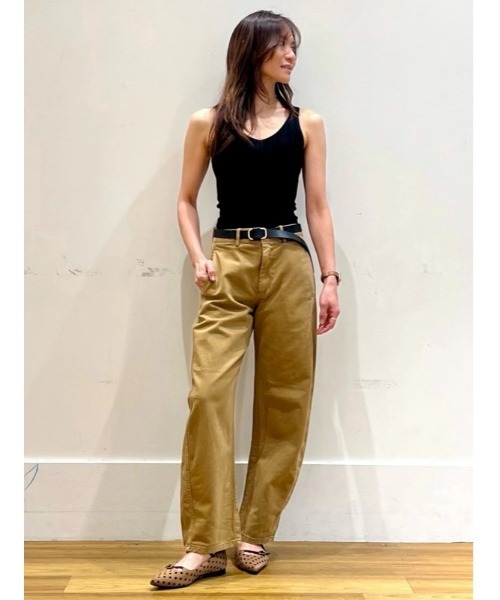 GAP(ギャップ)の「ミッドライズ ツイル バレルパンツ(その他パンツ・レディース・ブラウン/カーキ/ブラック/アイボリー・00/0/2/4/6/8/10/000)」の21枚目の写真