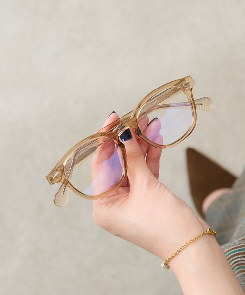 PAPILLONNER(パピヨネ)の「クリアコンビメガネ(メガネ・レディース・ベージュ/ブラック・FREE)」の3枚目の写真