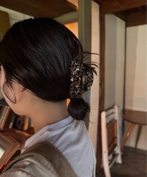 lawgy(EW[)semicircle hair clip / Z~T[NwANbv(ob^/wANbv)