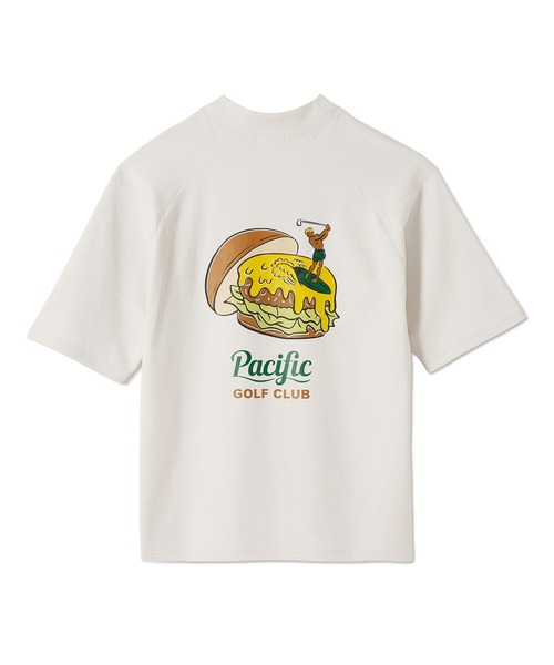 Pacific Golf Club ゴルフシャツ XXL MOCK-NECK BIG TEE HALF SLEEVE GOLF & HAMBURGER（Tシャツ