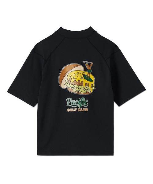 Pacific GOLF CULB トップス MOCK-NECK BIG TEE HALF SLEEVE GOLF & HAMBURGER（Tシャツ