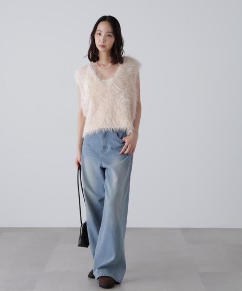 ニット セーター 「ＭＦＭ」ふわふわノースリニット レディース ◇〈MFM〉ふわふわノースリニット（ニット/セーター