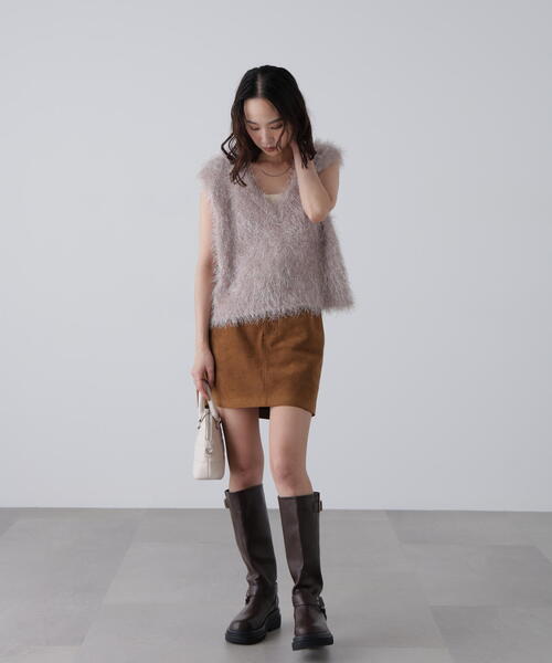 FREE'S MART（フリーズマート）の「◆〈ＭＦＭ〉ふわふわノースリニット（ニット/セーター・レディース・ベージュ/ホワイト・FREE）」の20枚目の写真