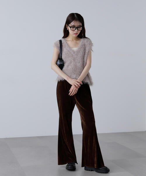 FREE'S MART（フリーズマート）の「◆〈ＭＦＭ〉ふわふわノースリニット（ニット/セーター・レディース・ベージュ/ホワイト・FREE）」の21枚目の写真