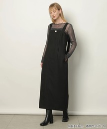 CADUNE カデュネ
川上桃子さんコラボ チュニック ニット
ブラック CADUNE（カデュネ）の「ラインストーンニット（ニット/セーター