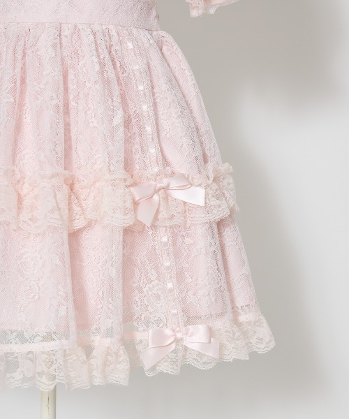 Fiorforte(フィオルフォルテ)の「Rosy doll lace onepiece(ワンピース・レディース・ホワイト/ピンク・FREE)」の16枚目の写真