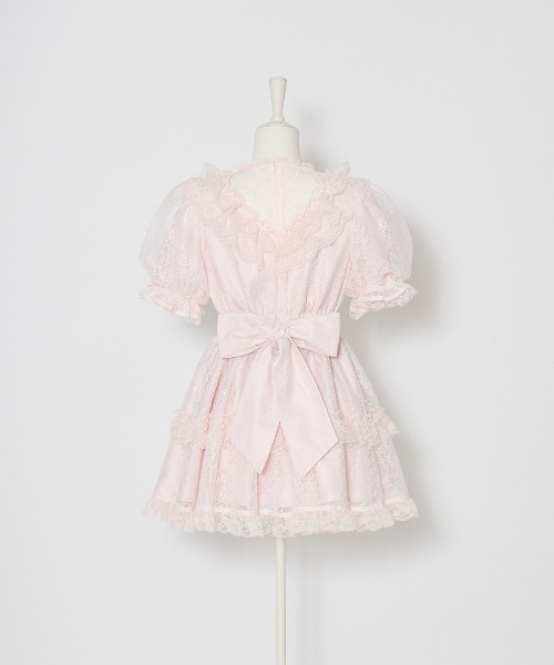 Fiorforte(フィオルフォルテ)の「Rosy doll lace onepiece(ワンピース・レディース・ホワイト/ピンク・FREE)」の14枚目の写真