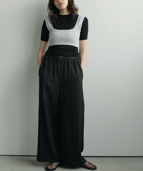 セール】anuke Pintuck Wide Pants 62520730（その他パンツ）｜anuke