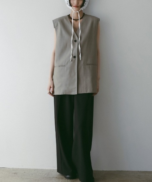 anuke(アンヌーク)の「anuke Pintuck Wide Pants 62520730(その他パンツ・レディース・ベージュ/ブラウン/ブラック・36/38)」の21枚目の写真