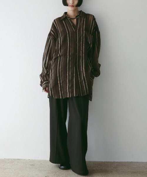 anuke(アンヌーク)の「anuke Pintuck Wide Pants 62520730(その他パンツ・レディース・ベージュ/ブラウン/ブラック・36/38)」の22枚目の写真