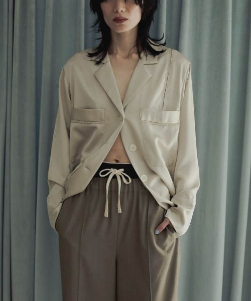 anuke(アンヌーク)の「anuke Pintuck Wide Pants 62520730(その他パンツ・レディース・ベージュ/ブラウン/ブラック・36/38)」の10枚目の写真