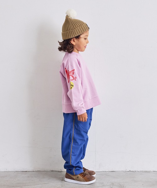 MARKEY'S（マーキーズ）の「スリーブプリントスウェット（スウェット・キッズ・ネイビー/ピンク/ブラック/カーキ/オフホワイト/杢グレー・80/90/95/100/110/120/130/140/150）」の19枚目の写真