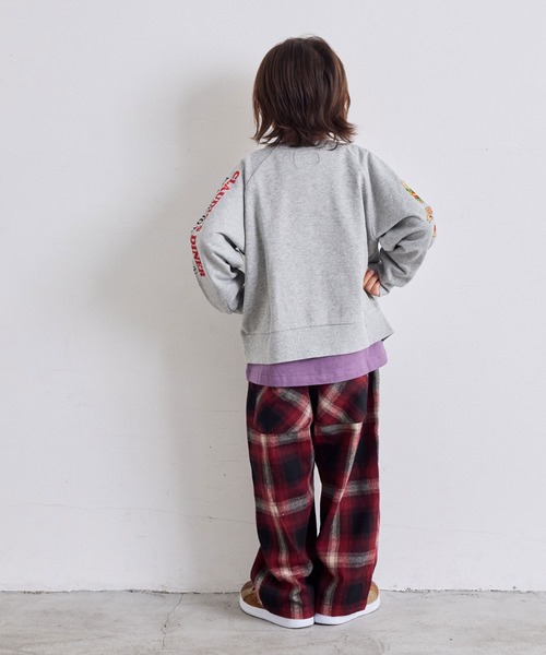 MARKEY'S（マーキーズ）の「スリーブプリントスウェット（スウェット・キッズ・ネイビー/ピンク/ブラック/カーキ/オフホワイト/杢グレー・80/90/95/100/110/120/130/140/150）」の14枚目の写真