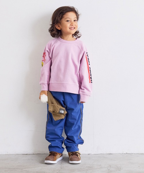 MARKEY'S（マーキーズ）の「スリーブプリントスウェット（スウェット・キッズ・ネイビー/ピンク/ブラック/カーキ/オフホワイト/杢グレー・80/90/95/100/110/120/130/140/150）」の18枚目の写真