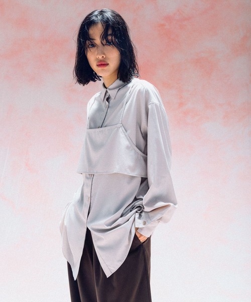 セール】キャミセットシャツ《2点セット》 577836（シャツ/ブラウス