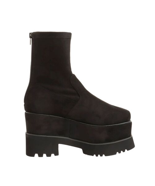 MURUA（ムルーア）の「プラットフォームスウェードブーツ（ブーツ・レディース・ブラウン/ブラック/アイボリー・24.5/23.5/22.5）」の10枚目の写真