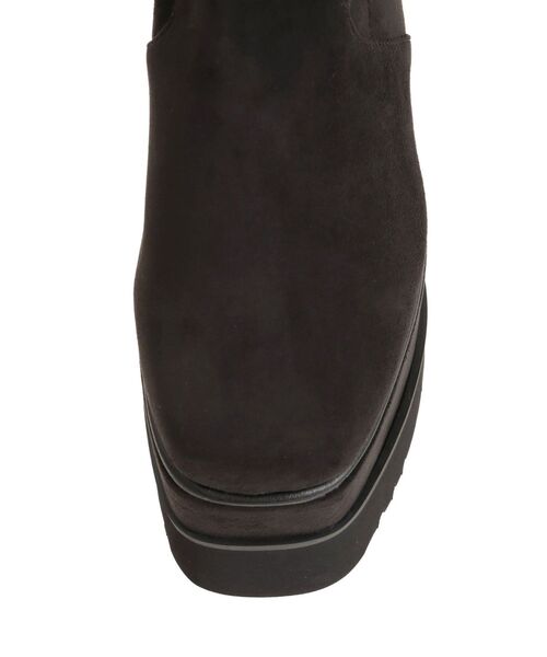 MURUA（ムルーア）の「プラットフォームスウェードブーツ（ブーツ・レディース・ブラウン/ブラック/アイボリー・24.5/23.5/22.5）」の8枚目の写真