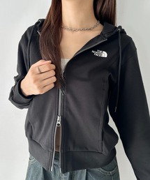 THE NORTH FACE(ザノースフェイス)の国内未発売 THE NORTH FACE(ザ・ノースフェイス)/ワンポイント ロゴ刺繍 ダブルジップパーカー フーディ ショート丈/W'S VELUNA HOOD ZIP UP(パーカー)