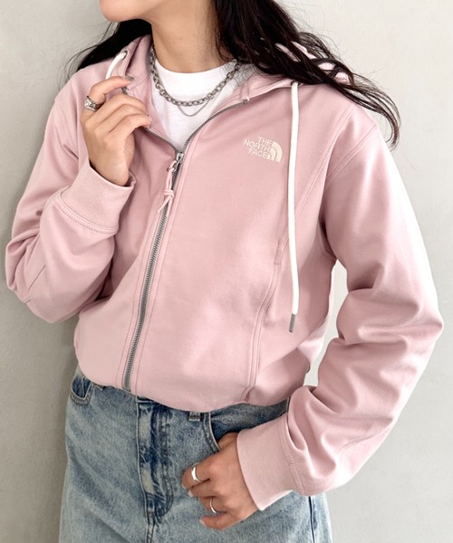 み*ん様 ノースフェイス スウェット ジップパーカー L レディース ピンク セール】国内未発売 THE NORTH FACE(ザ・ノースフェイス)/ワン