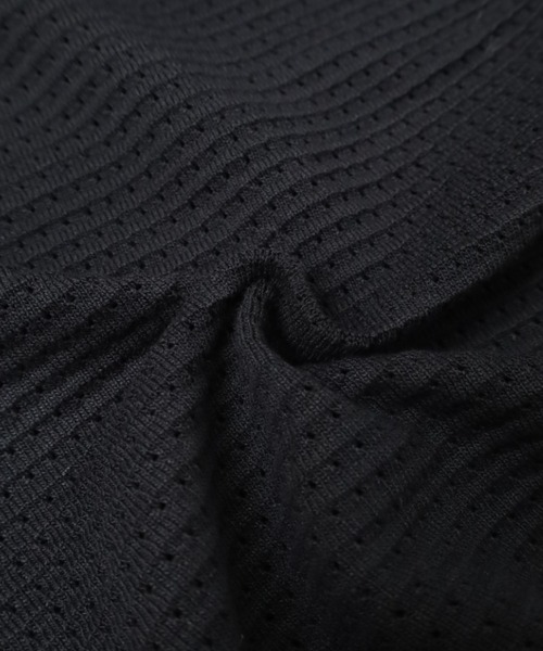 Vini(ヴィニ)の「【Vini】ワンポイント 刺繍 半袖 メッシュ ニット カーディガン(カーディガン/ボレロ・レディース・ブラック/ホワイト・SMALL/MEDIUM/LARGE)」の9枚目の写真