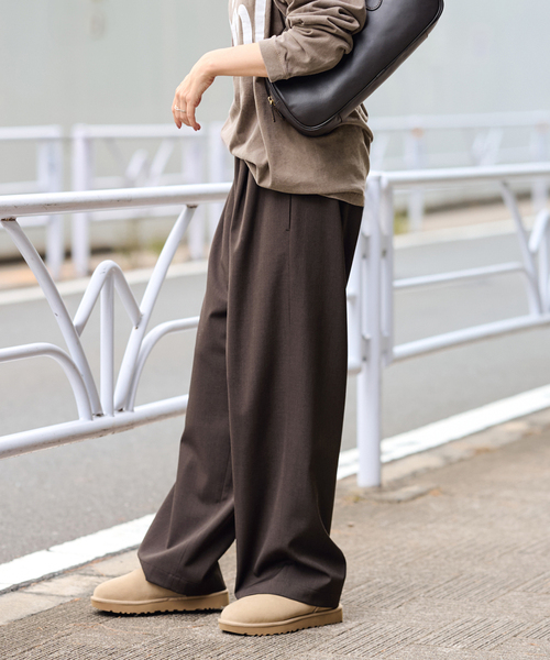 TWギャバリラックスパンツ FRAMeWORK FRAMeWORK（フレームワーク） スラックス パンツ 「手洗い可」TWギャバ