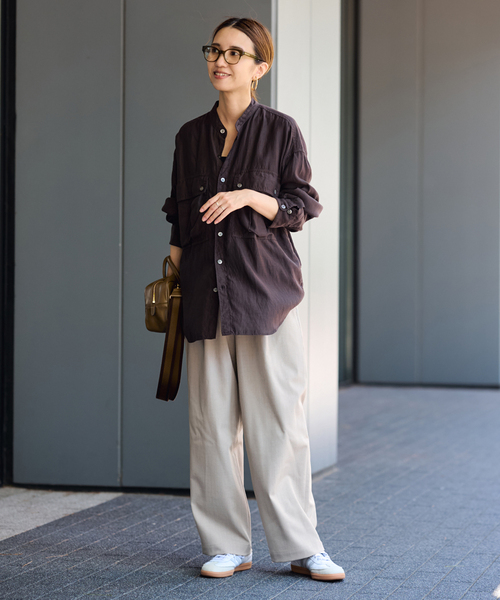 TWギャバリラックスパンツ FRAMeWORK ≪手洗い可≫TWギャバリラックスパンツ（スラックス）｜FRAMeWORK