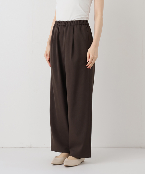 ≪手洗い可≫TWギャバリラックスパンツ（スラックス）｜FRAMeWORK
