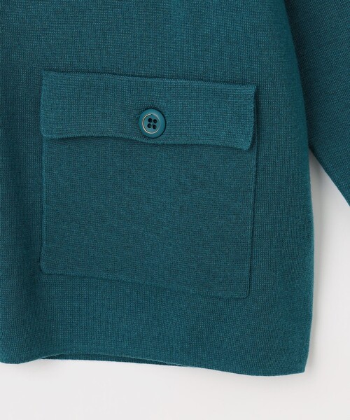 J.PRESS（ジェイプレス）の「WORETED WOOL BLEND カーディガン（カーディガン/ボレロ・レディース・パイングリーン系/ライトグレー系/ワイン系/ネイビー系・T13/T15）」の20枚目の写真
